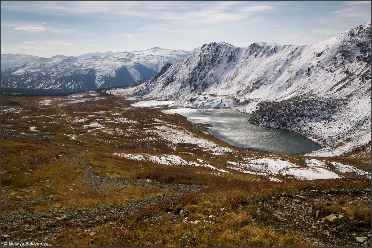 Айрыкские озера с перевала Айрык. Сентябрь 2014