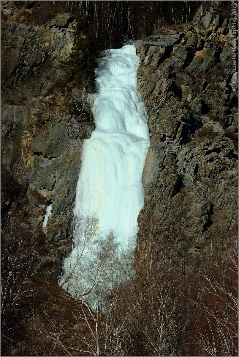 Водопад Ширлак в январе