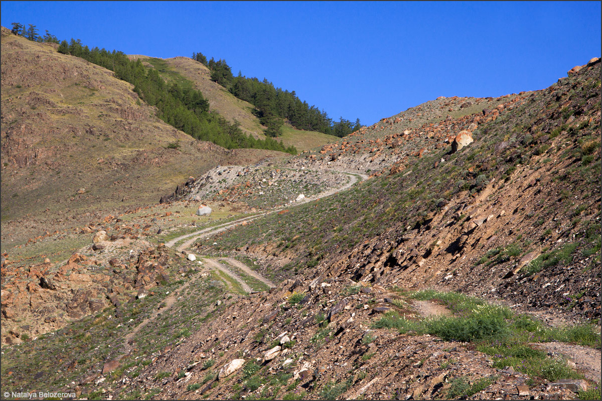 Дорога к Карагемскому перевалу из долины Талдуры