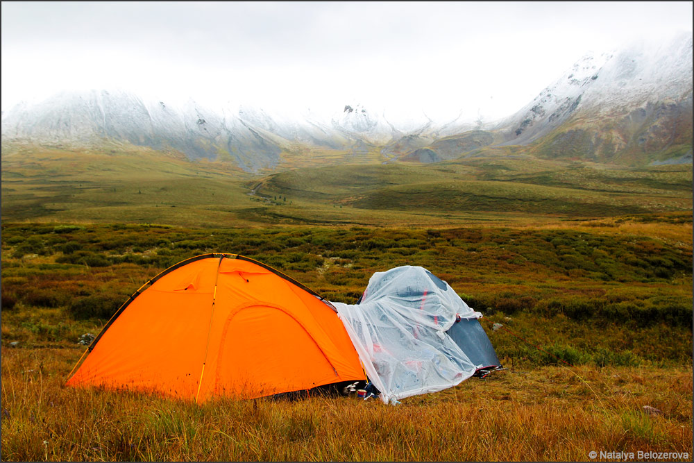 Лагерь на плато Ештыколь