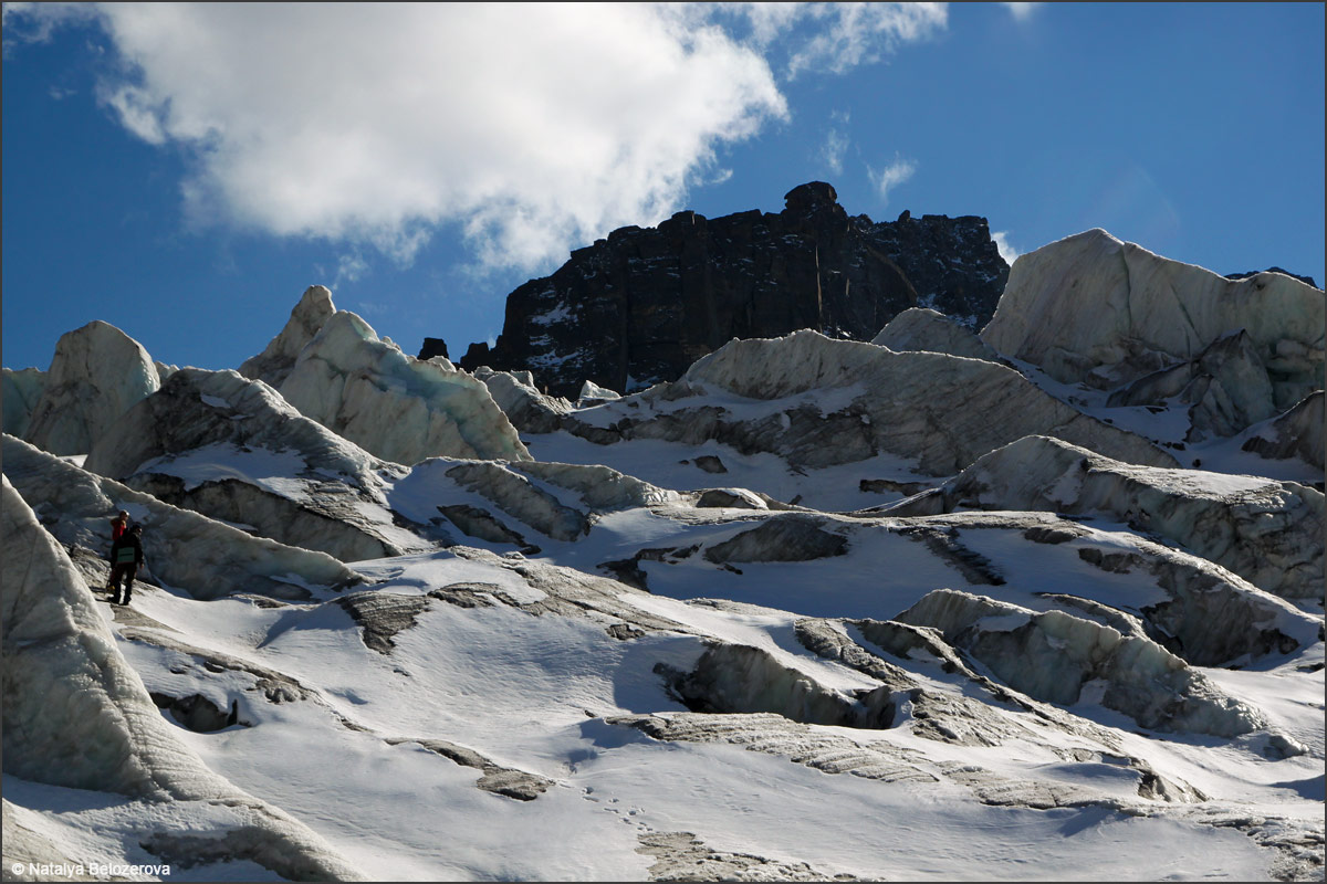Ледопад на Софийском леднике