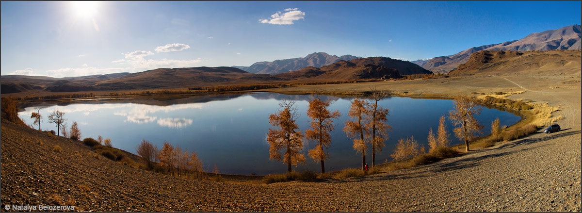 Озеро Красногорское. Чуйская степь